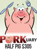 Porkuary half pig for 305.00